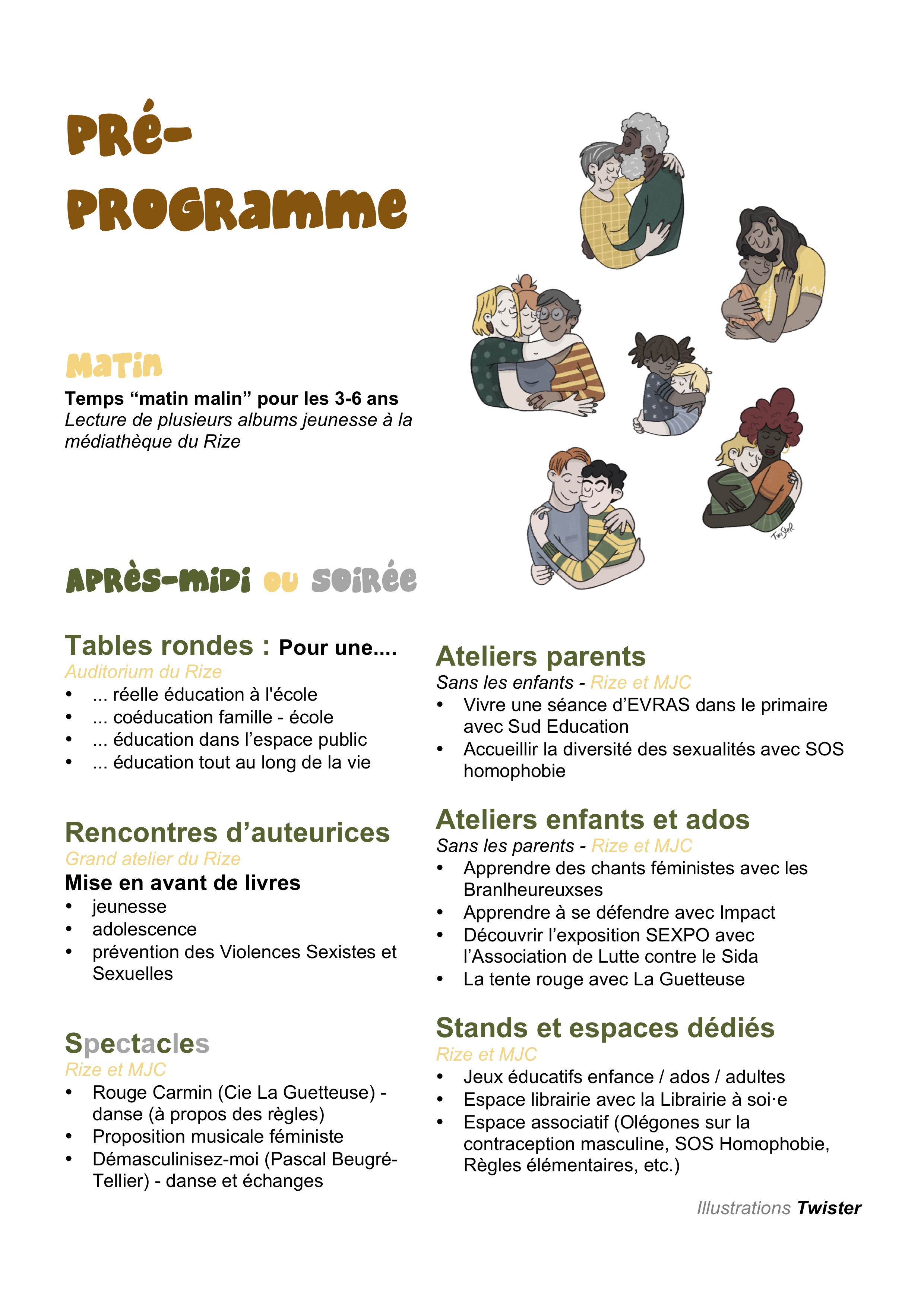 le pré-programme